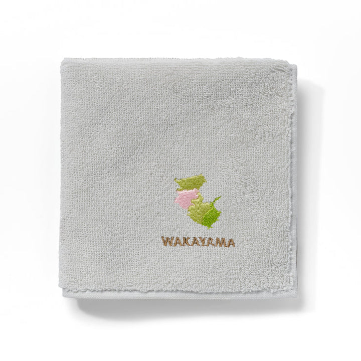 47palette タオルハンカチ(ライトグレー)/30 和歌山県
