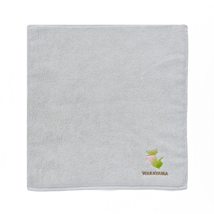 47palette タオルハンカチ(ライトグレー)/30 和歌山県