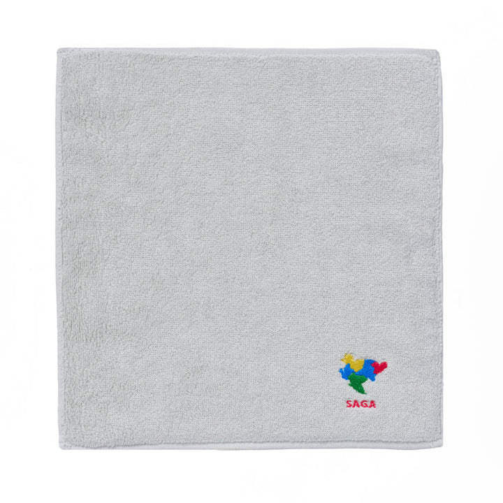 47palette タオルハンカチ(ライトグレー)/41 佐賀県
