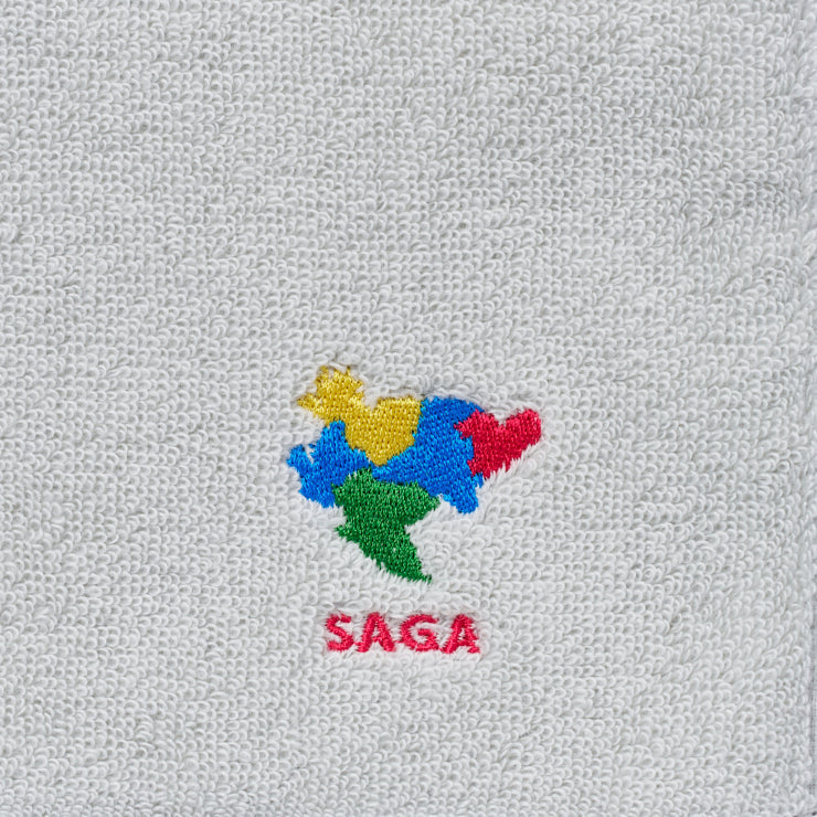 47palette タオルハンカチ(ライトグレー)/41 佐賀県