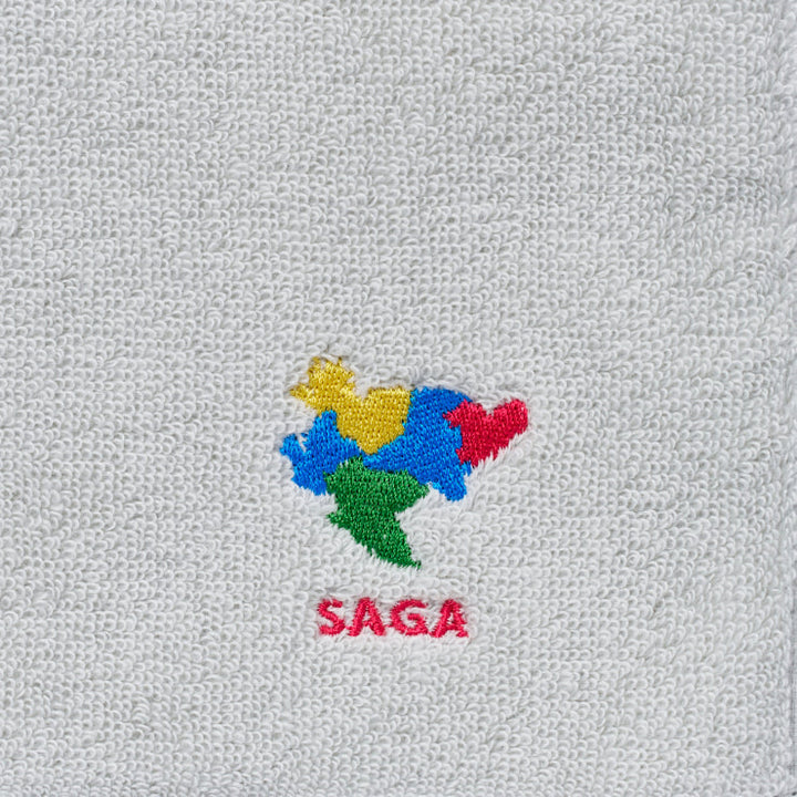 47palette タオルハンカチ(ライトグレー)/41 佐賀県