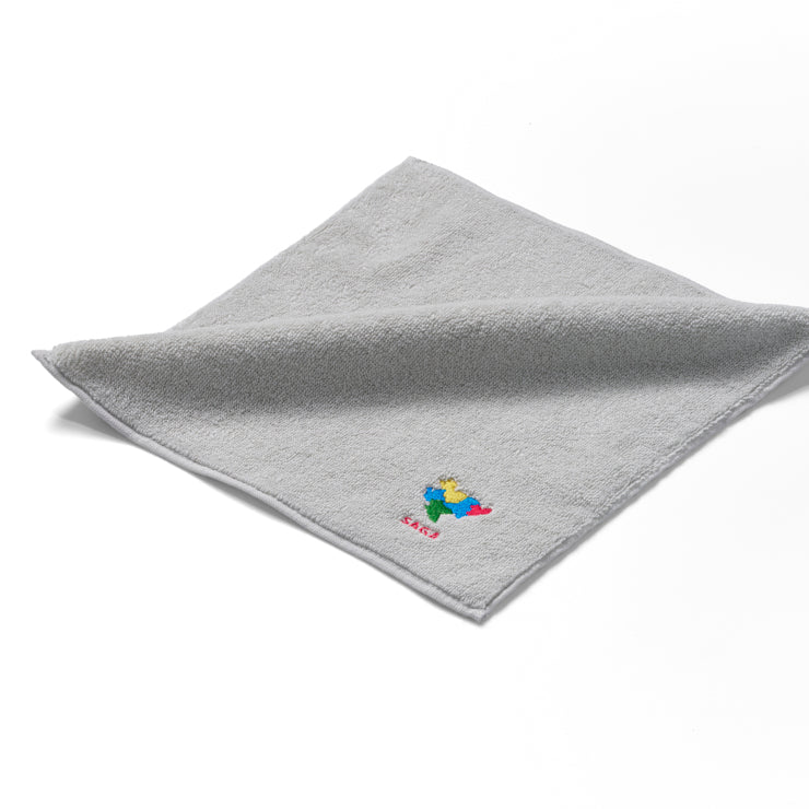 47palette タオルハンカチ(ライトグレー)/41 佐賀県