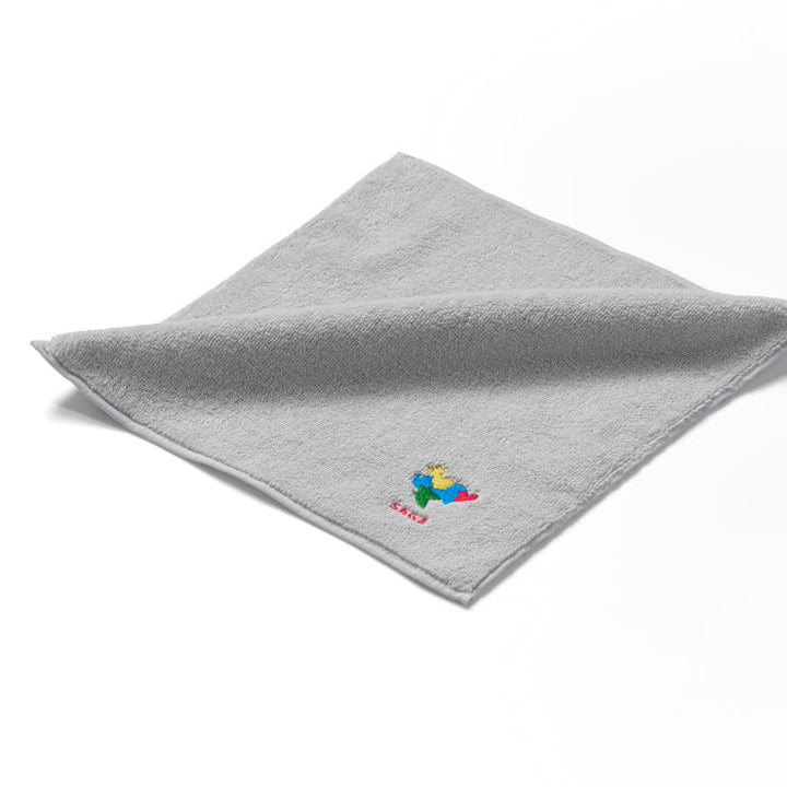 47palette タオルハンカチ(ライトグレー)/41 佐賀県