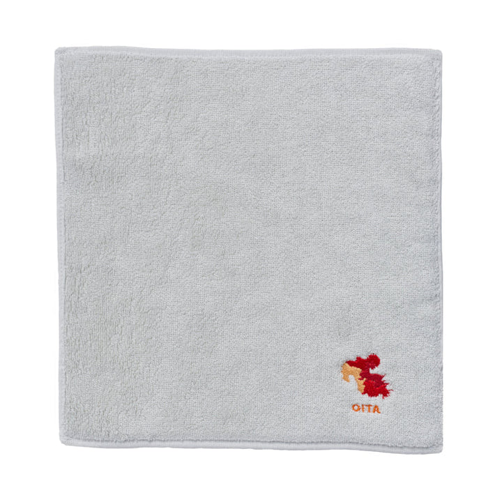 47palette タオルハンカチ(ライトグレー)/44 大分県
