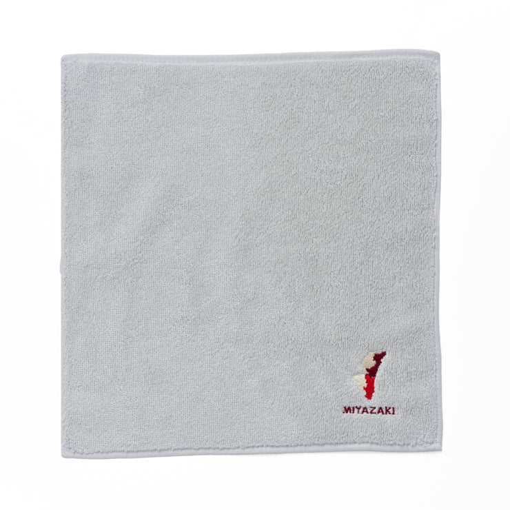 47palette タオルハンカチ(ライトグレー)/45 宮崎県