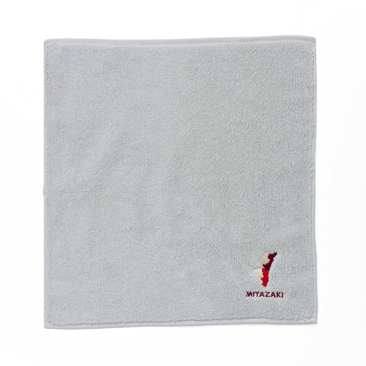 47palette タオルハンカチ(ライトグレー)/45 宮崎県