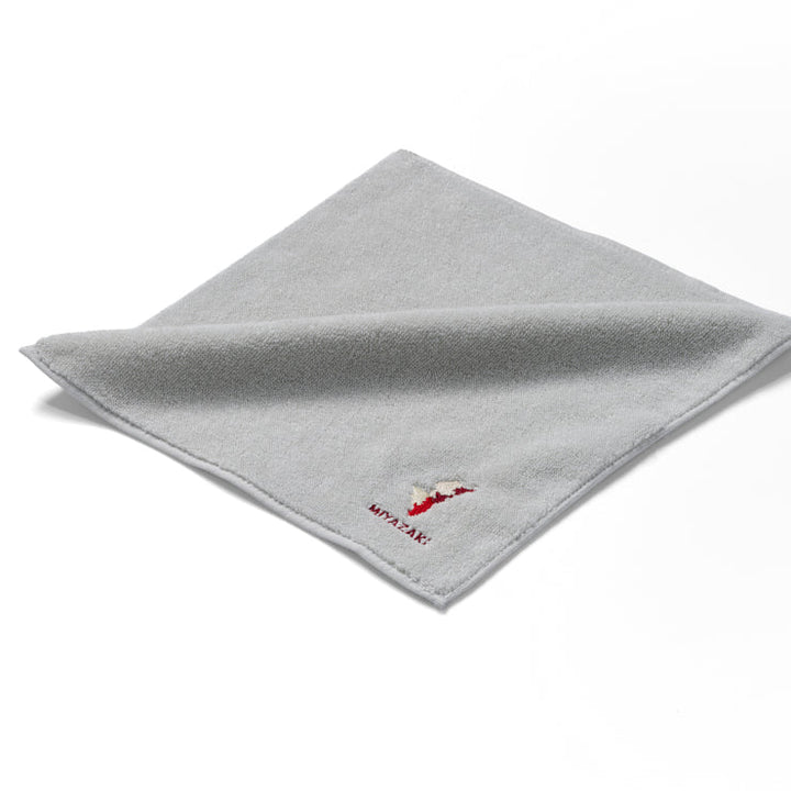 47palette タオルハンカチ(ライトグレー)/45 宮崎県