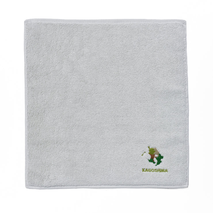 47palette タオルハンカチ(ライトグレー)/46 鹿児島県