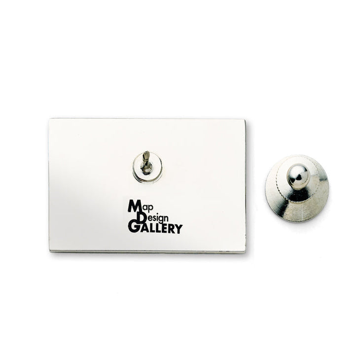 方面看板ピンバッジ/月まで3km？