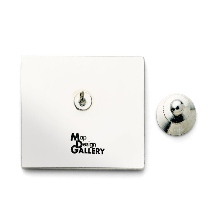 方面看板ピンバッジ/国道1号線が入った