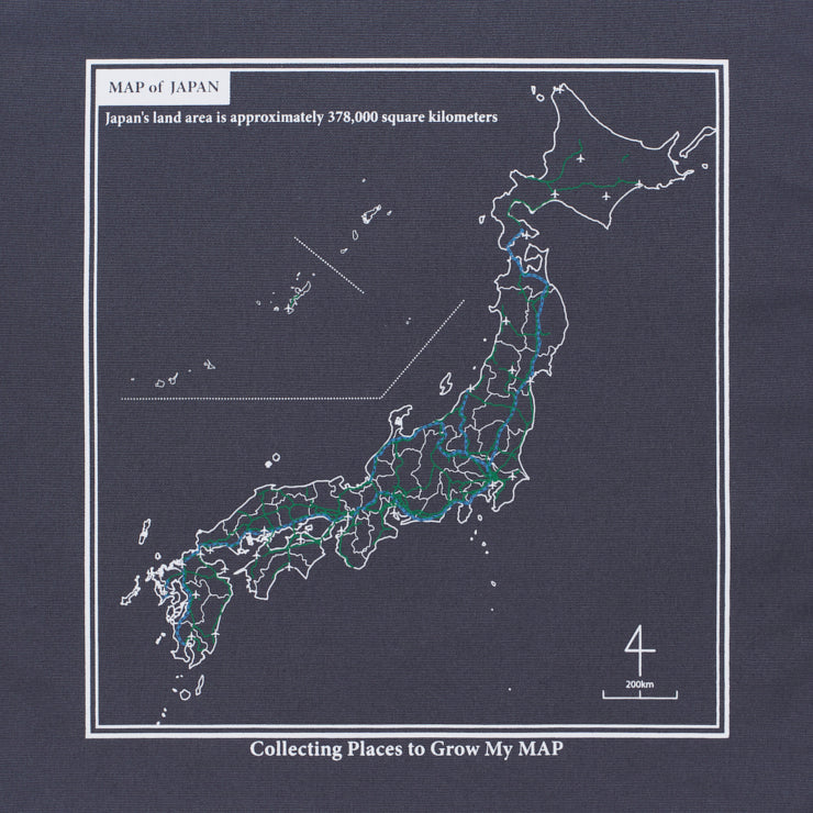白地図 キャンバストートバッグ/日本列島｜Map Design GALLERY