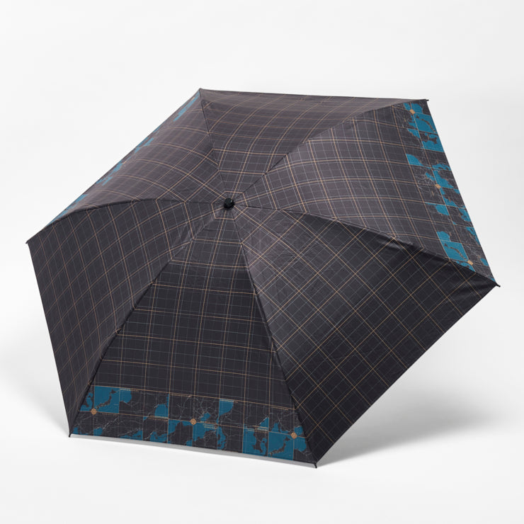 夏のお楽しみセット/晴雨兼用折りたたみ傘と地図柄グッズ計7点セット