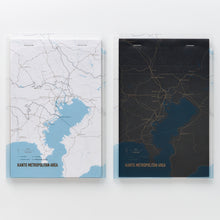 画像をギャラリービューアに読み込む, 街まち Metropolitan series メモパッド白/関東大都市圏（道路網）
