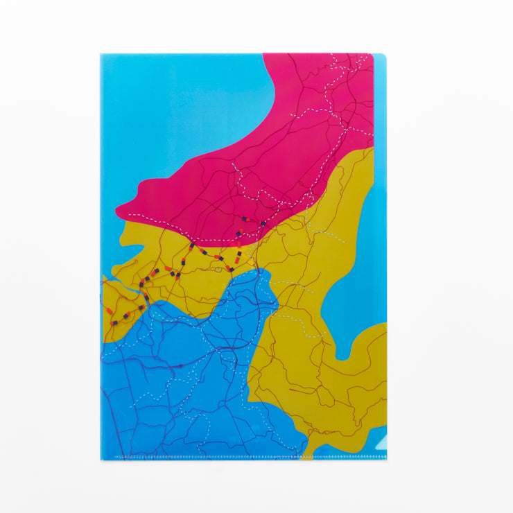 A4クリアファイル(2ポケット)/沖縄県｜地図グッズ｜Map Design GALLERY