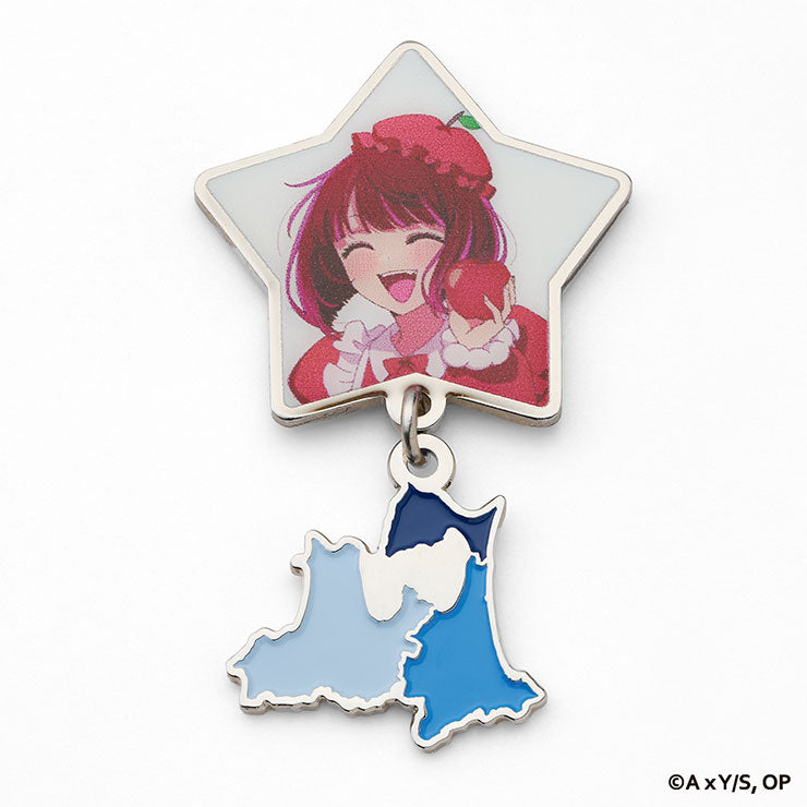 【推しの子】チャーム付ピンバッジ/02青森県（有馬かな）