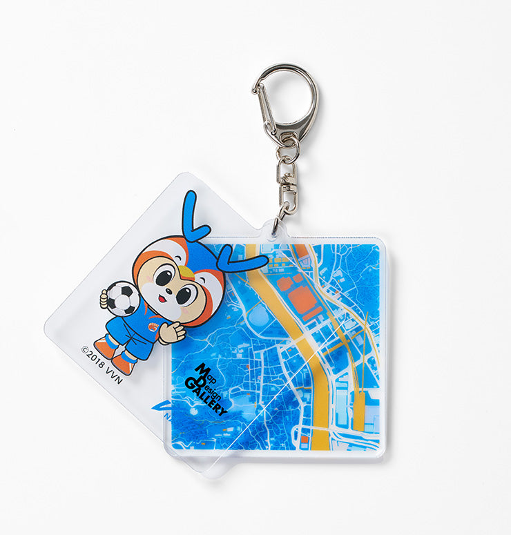 アクリルキーホルダー(2連)/ヴィヴィくん 長崎｜地図グッズ｜Map