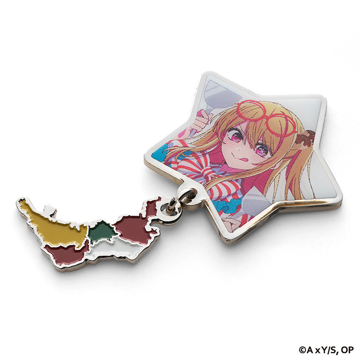 【推しの子】チャーム付ピンバッジ/27大阪府（ルビー）