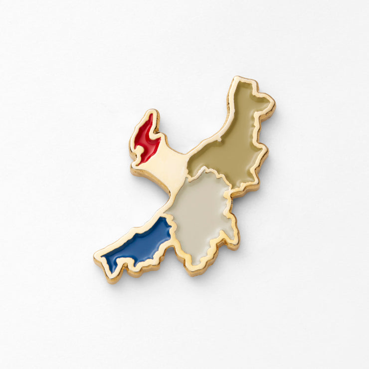 47palette カラーピンズプラス(2種)/15新潟県｜地図グッズ｜Map