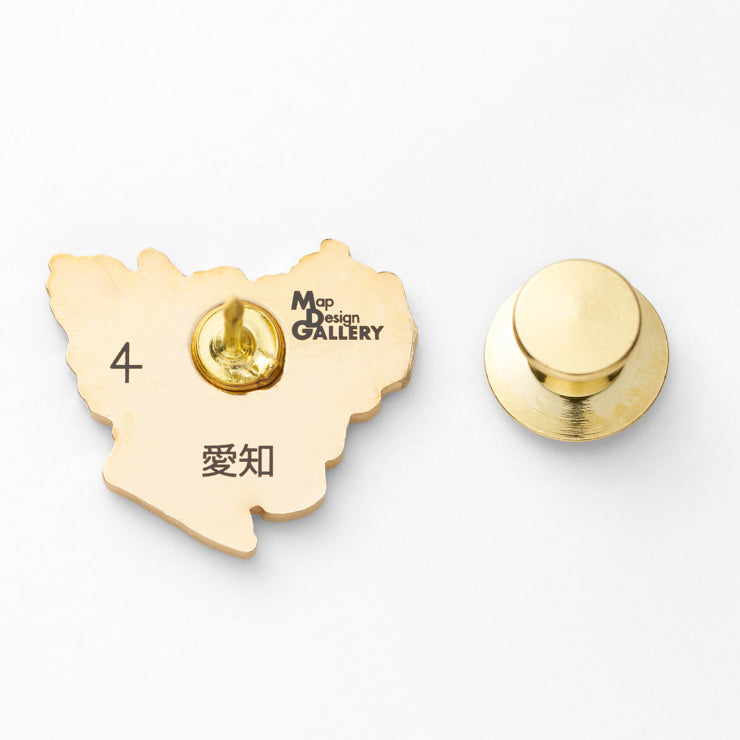 47palette カラーピンズプラス(2種)/23愛知県｜地図グッズ｜Map Design