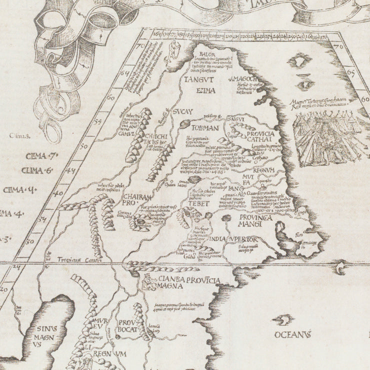 ポストカード/日本地図の変遷（プトレマイオス/フリース「大韃靼図」）