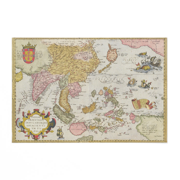 ポストカード/日本地図の変遷（オルテリウス「東インド図」）