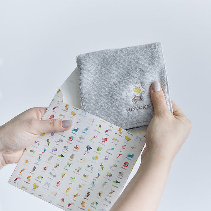 47palette タオルハンカチ(ライトグレー)/12 千葉県