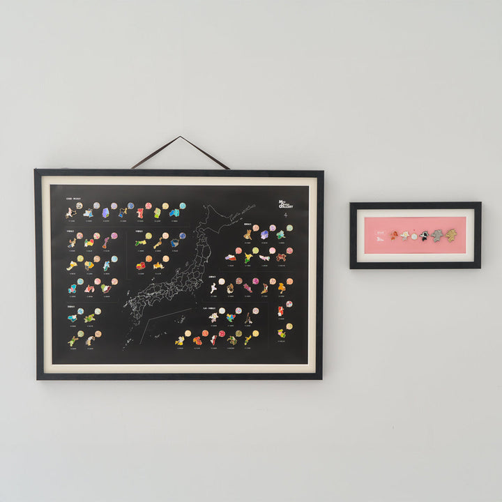 【受注生産】47palette カラーピンズプラス 全国セット（フレーム入）