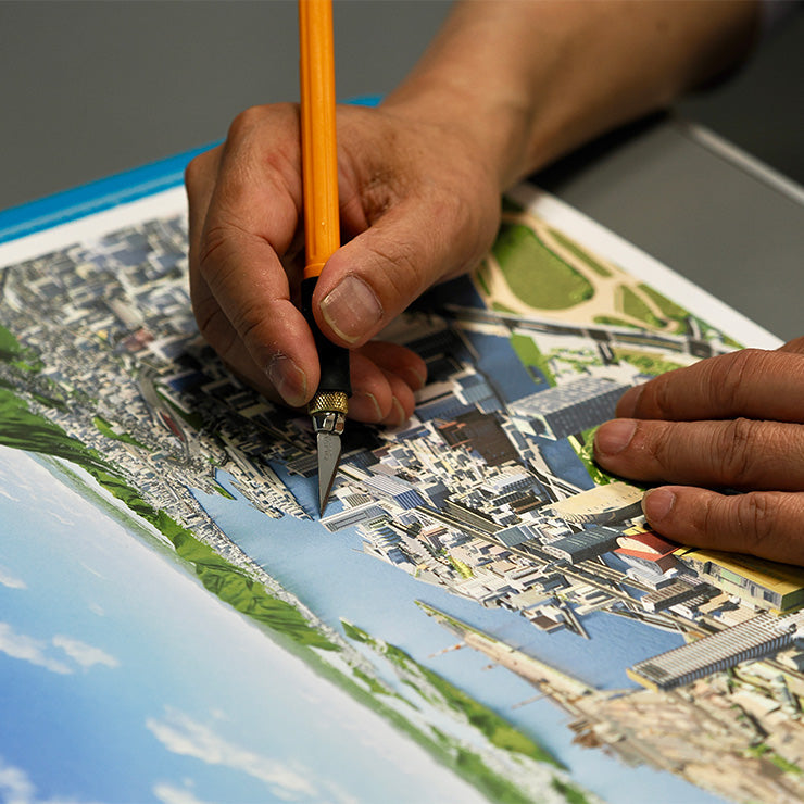 【予約商品】マップシャドーボックス/若戸大橋