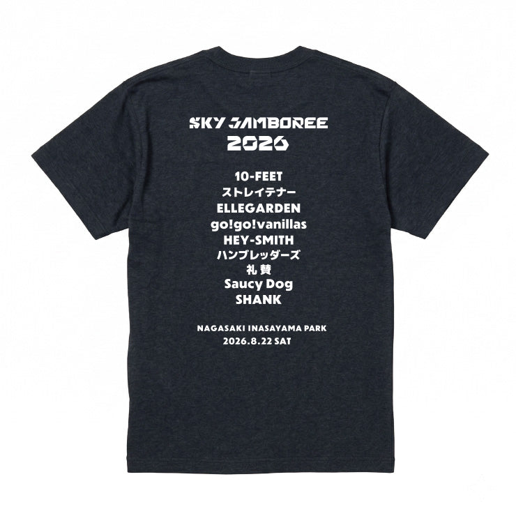 【Sky Jamboree 2026 オフィシャルグッズ】モノグラムTシャツ ダークネイビー（現地受取）