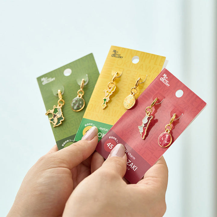 47palette メタルチャーム(2種)/25滋賀県