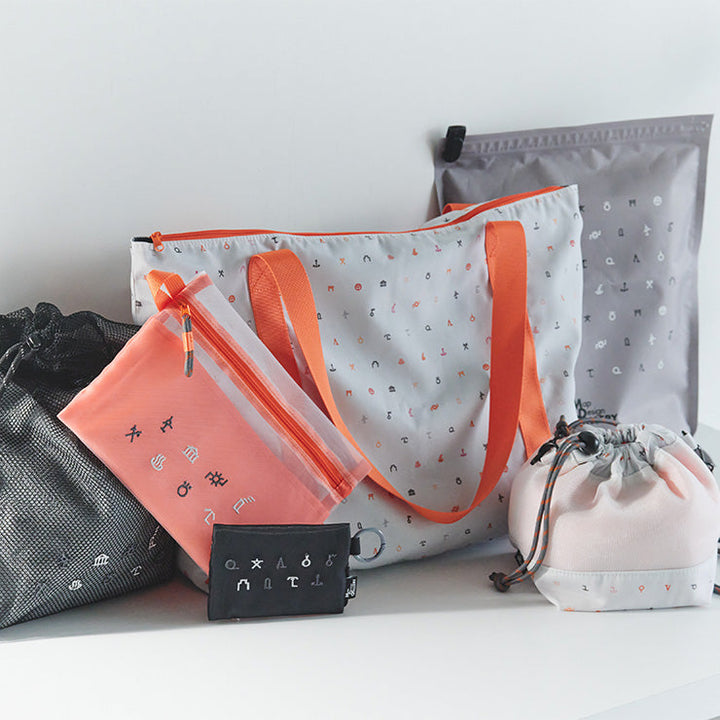 地図記号 メッシュミニポーチ/ブラック