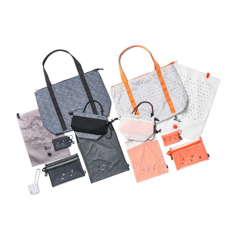 地図記号 巾着ミニショルダーバッグ/ライトグレー