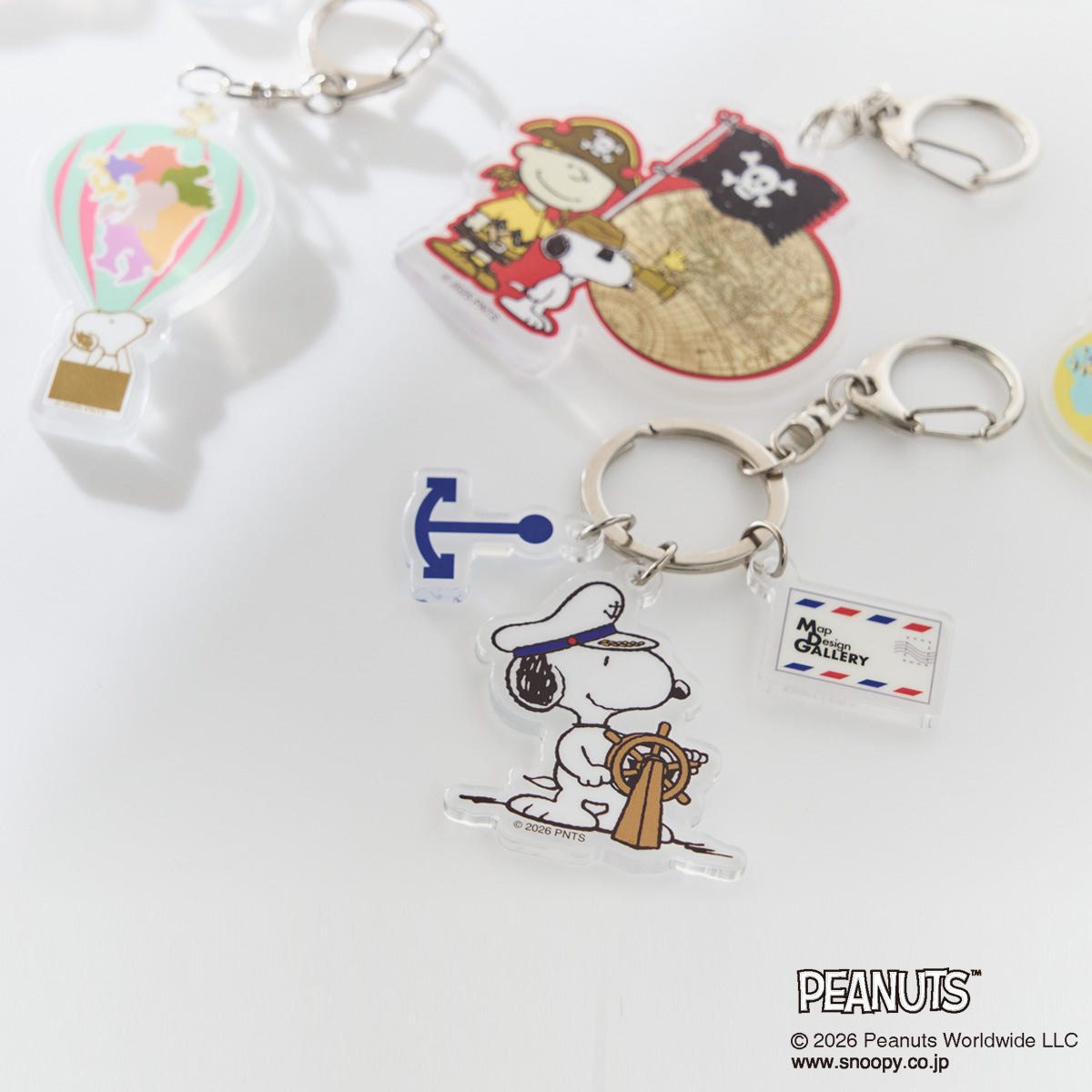 アクリルキーホルダー/PEANUTS｜地図グッズ｜Map Design GALLERY
