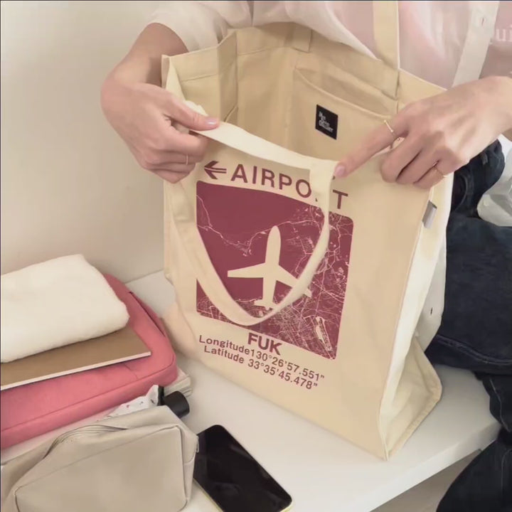キャンバストートバッグ/伊丹空港