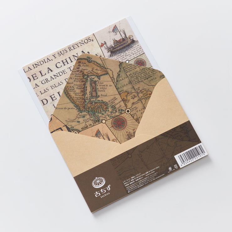 古ちず】レターセット/冒険心 ジパング｜地図グッズ｜Map Design