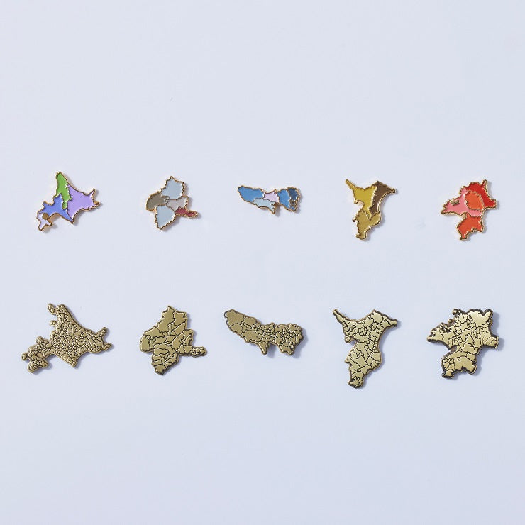 街まち 47palette カラーピンズ/23愛知県｜地図グッズ｜Map Design