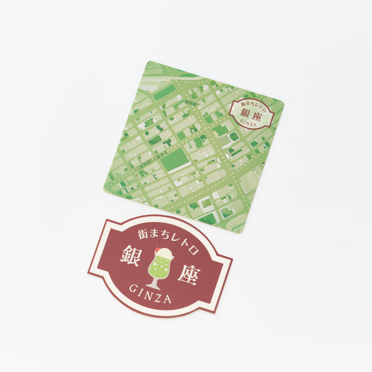 街まちレトロ」ステーショナリー ステッカー｜Map Design