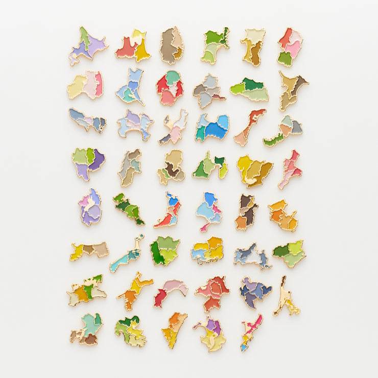 街まち 47palette カラーピンズ/31鳥取県｜地図グッズ｜Map