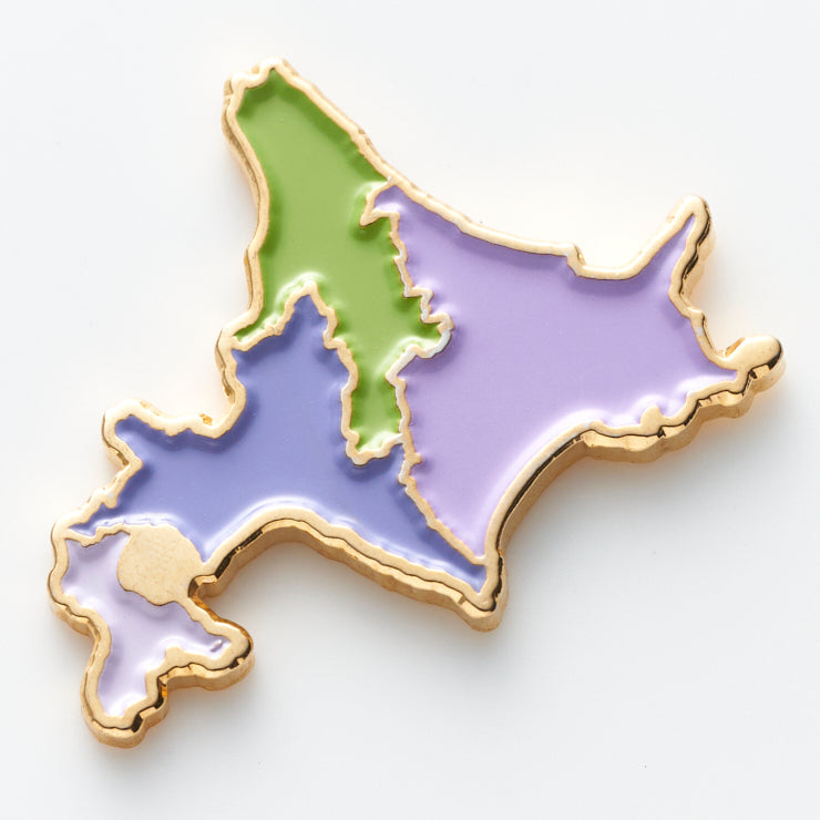 街まち 47palette カラーピンズ/01北海道｜地図グッズ｜Map Design