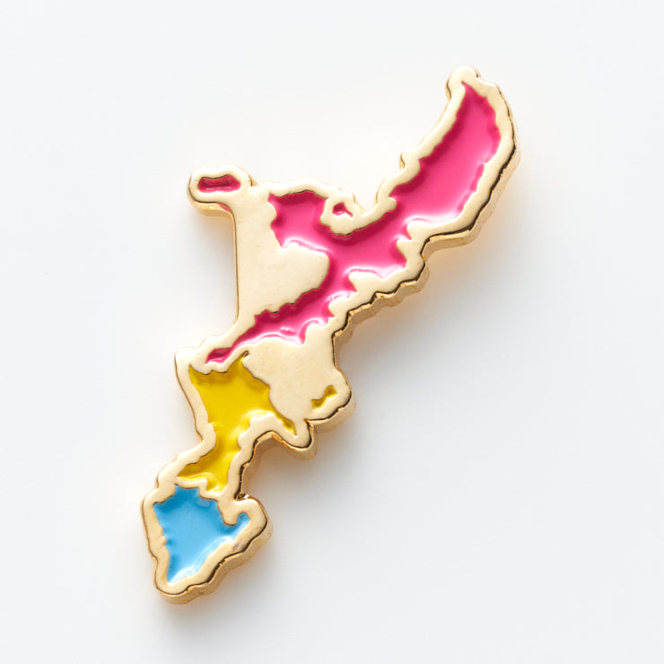 街まち 47palette カラーピンズ/47沖縄県｜地図グッズ｜Map