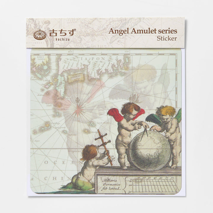 古ちず Angel Amulet series ステッカー / ベージュ