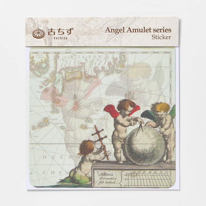 古ちず Angel Amulet series ステッカー / ベージュ