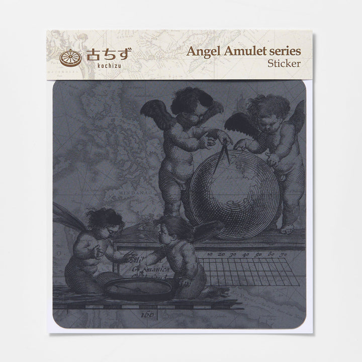 古ちず Angel Amulet series ステッカー / ブラック