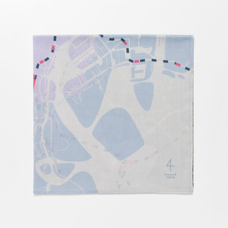 ハンカチ / 東京都｜地図グッズ｜Map Design GALLERYオンライン
