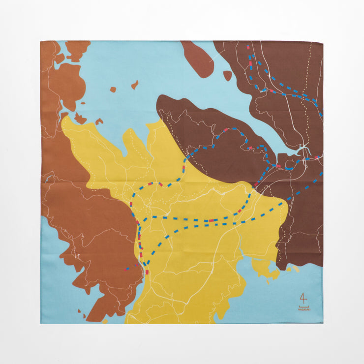 ハンカチ|Map Design GALLERYオンラインストア|ゼンリン