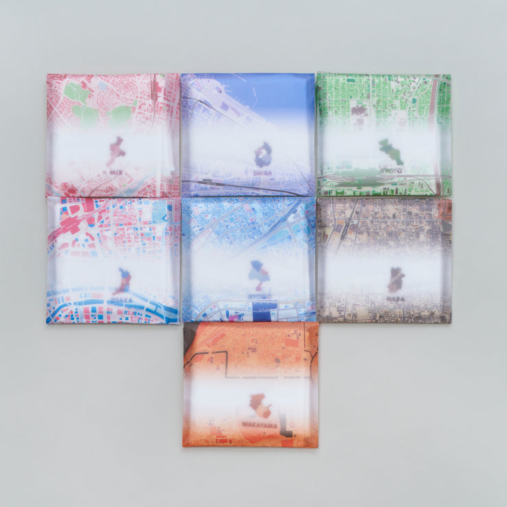 街まち】タオルハンカチ/47palette 京都府｜地図グッズ｜Map Design