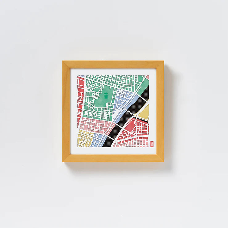 地図切り絵専用紙/東京 浅草