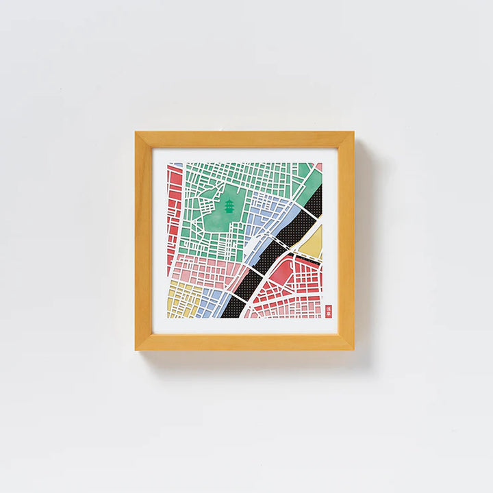 地図切り絵専用紙/東京 浅草