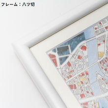 画像をギャラリービューアに読み込む, 地図ぬり絵額絵/お台場　八ツ切/キャビネサイズ
