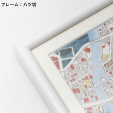 画像をギャラリービューアに読み込む, 地図ぬり絵額絵/東京タワー　八ツ切/キャビネサイズ
